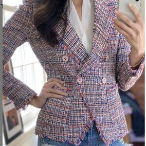 VERONICA BEARD  Theron Tweed Jacket size 14